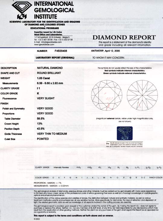 Foto 9 - Diamant, Top Gutachten IGI!!! 1,03ct VG/VG! Wert, D5514