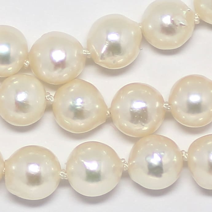Foto 3 - Perlenkette 62cm Design-Diamanten-Goldschloß, S2042