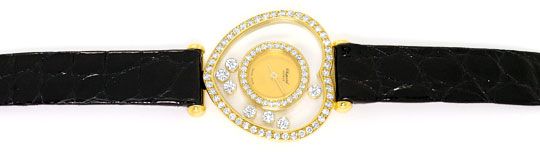 Foto 1 - Chopard Happy Diamonds Herz Damen-Armbanduhr, Gelb Gold, U2231