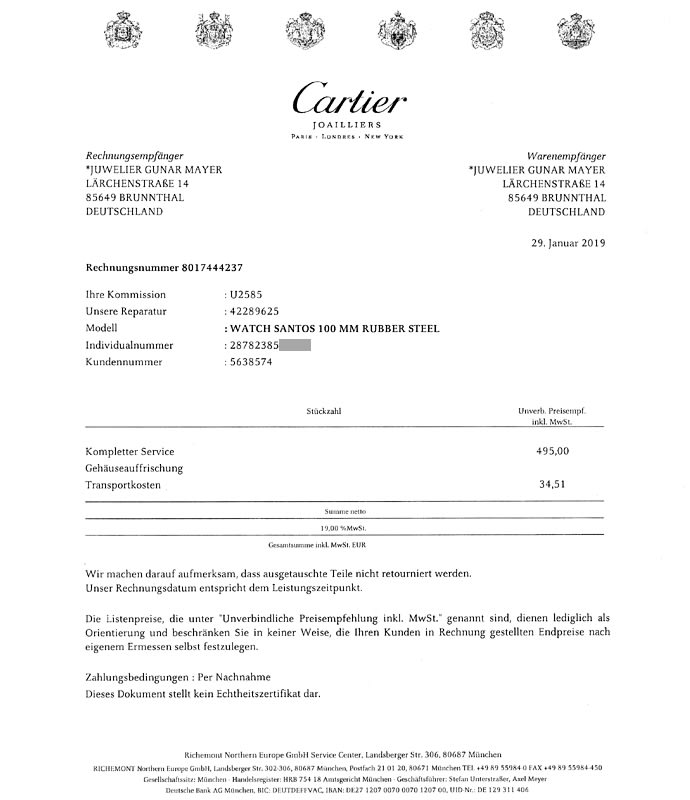 Foto 9 - Cartier Santos 100 Steel Kautschuk weiß Uhr XL, U2585